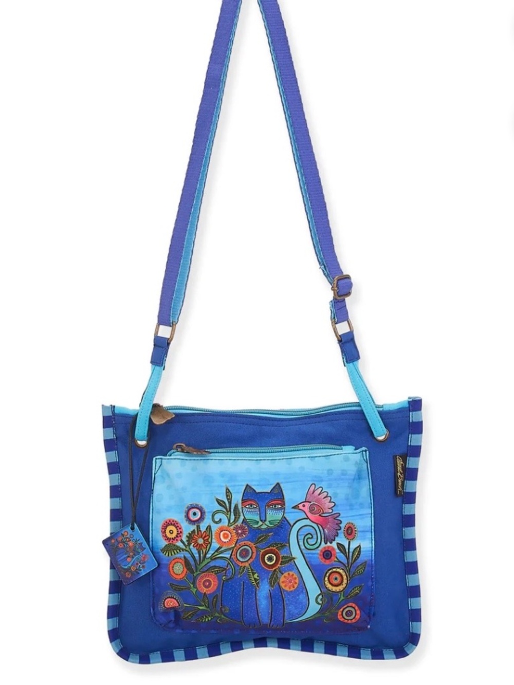 NWT Laurel Burch™ Cerulean Cat Crossbody Bag